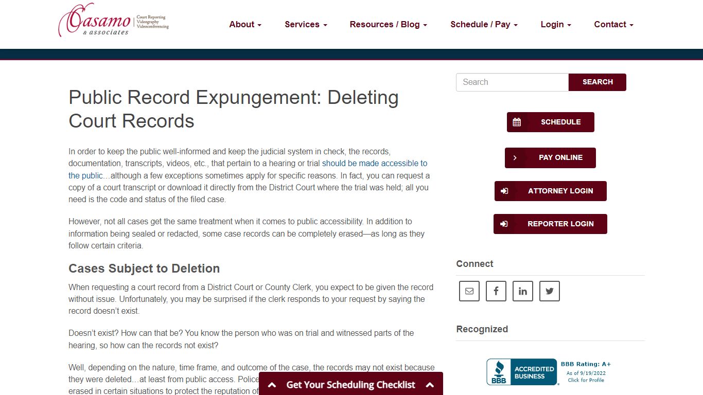 Public Record Expungement: Deleting Court Records - Casamo